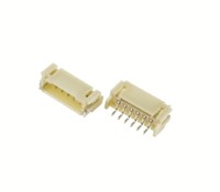 3-pin Single row, right angle SMD pin header, 2-amp, 250VAC/DC, tin plated brass pins, 2mmpitch, beige LCP, UL94V-0