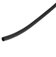 6.0mm Thin-wall heatshrink tubing, flexible, polyolefin, 2 to 1 shrink ratio, 0.30mm wallthickness before heating, 0.56mm wall thickness after recovery, 600V rated insulation voltage,black, UL 224VW-1C-UL, CSA, 200M/reel, SOLD IN LENGTHS PER METRE