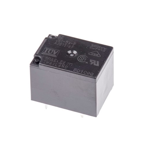 5VDC 10A SPDT General purpose relay, 250VAC/100VDC switching voltage, 72mA coil current, Class B,360mW nominal operating power