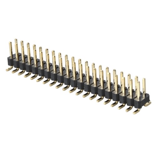 8-pin SMD Male header, 2mm pitch, low-profile, pick and place cap fitted