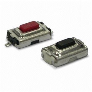 SMD Tactile Switch, 6.0mm x 3.7mm, 2.5mm height, 1,000,000 cycle (minimum life), 160gf operatingforce