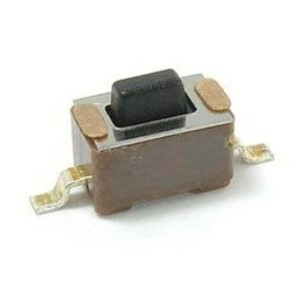 SMD Tactile Switch 6.0mm x 3.5mm, 4.3mm shaft height, 50,000 cycle (min), 520gf operating force