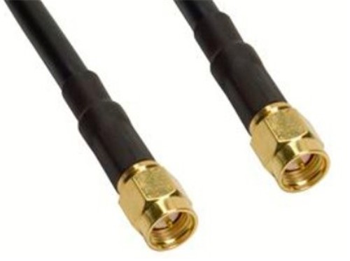 4M SMA male to SMA male antenna extension loom KSR200 low loss cable Gold 5u plating adhesiveheatshrink and welded construction