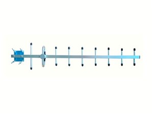 868MHz Yagi antenna 12dBi 50W rated power 50R DC ground lightning protection 5u Gold SMA femalejack 1000mm x 180mm antenna size supplied with Stainless Steel mounting bracket