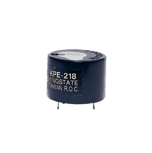 Piezo audio indicator, 3800Hz resonant frequency, 3-26VDC operating voltage range, 15mA at 12VDCcurrent consumption, 88dB sound pressure, -30C to +80C operating temperature range, 24mm diametercase size, 17.5mm height, 15mm PCB pitch