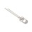 WHITE Super high brightness water-clear 5mm 6200mcd LED 2.54mm PCB pitch cropped PCB pinswith 3mm plastic LED standoff fitted WHITE Super high brightness water-clear 5mm 6200mcd LED 2.54mm PCB pitch cropped PCB pinswith 3mm plastic LED standoff fitted