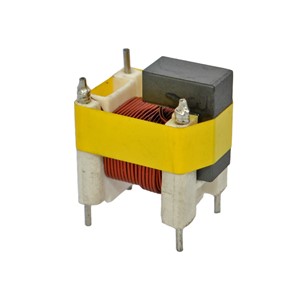 17uH 3C85 U15 Half core 32-turn inductor, 70mR, 400A/1mS, 4-pin PTH mount