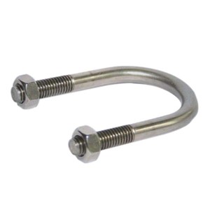 Stainless Steel SS304 U-Bolt M10 x 99L x 73C (or equivalent), 4 x hex nuts (DIN934), 4 x StainlessSteel washers