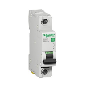 25A Miniature circuit breaker, 1-pole, C60H-DC, DC network, DIN-rail mounting, type C curve, 6kAshort circuit breaking capacity at 250VDC, 20,000 cycle mechanical endurance, 6,000 cycle electricalendurance, IEC 60947-2