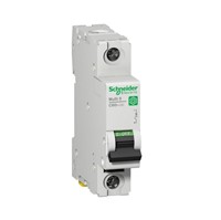 25A Miniature circuit breaker, 1-pole, C60H-DC, DC network, DIN-rail mounting, type C curve, 6kAshort circuit breaking capacity at 250VDC, 20,000 cycle mechanical endurance, 6,000 cycle electricalendurance, IEC 60947-2