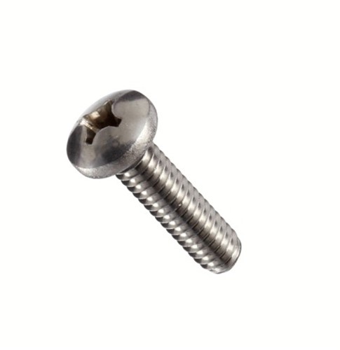 M4 x 12mm Plain Stainless Steel Pan Head Machine Screw