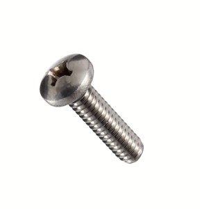 M4 x 8mm Plain Stainless Steel Pan Head Machine Screw