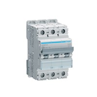 40A Miniature circuit breaker, triple pole, c-curve tripping, DIN rail mounting, 230/400V,0.5-63A, 10kA breaking capacity