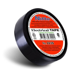 25mm Premium black insulation tape, flame/cold resistant, 20M reel