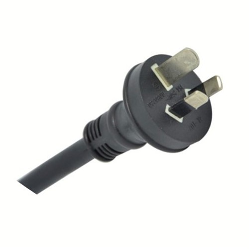 15A 3.0M AC Power cable, 250/440V H05VV-F 4V-75 3G 1.5mm2 cable (black), male AU/NZ KCS70-5001-85plug, 6mm bootlace ferrule terminations, as per approved drawings and specifications, revision 0011-SEP-2019
