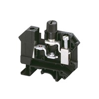 Linergy TR screw type terminal block, 5mm x 20mm cylindrical fuse carrier, screw cap, 500V/10Arated (IEC60947-7-1), black Polyamide 6/6 insulating case, 1000V dielectric strength