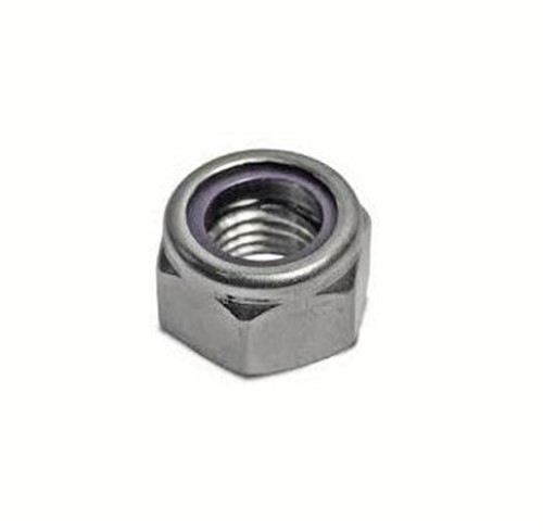 M4, Plain Stainless Steel Nylon Locking Nut