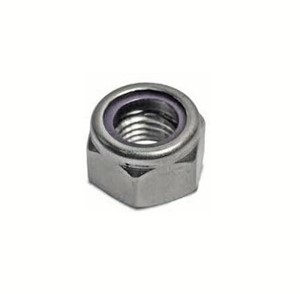 M4, Plain Stainless Steel Nylon Locking Nut