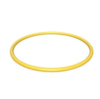 119mm (ID) x 123.32mm (OD) x 2.16mm (T), YELLOW silicone, 65A shore hardness, to be supplied inresealable zip-lock bags, as per approved drawings and samples