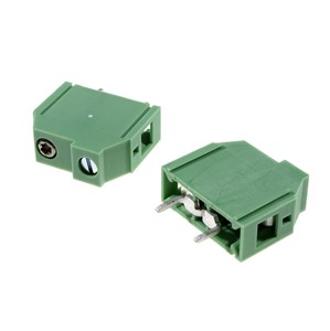 1-Way PCM mount, screw clamp, terminal block, 10-24AWG aire size, 7.5mm pitch, 300V 25A rating(UL), M3 screw thread, PA66 green UL94V-0