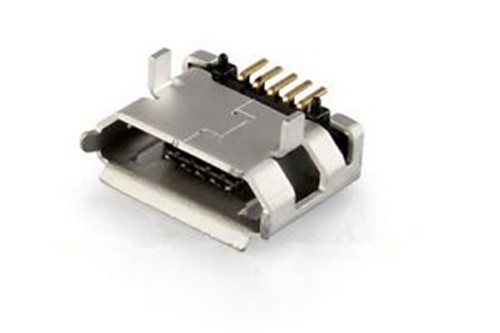 SMD Micro USB connector 30u Gold plated 5-pin