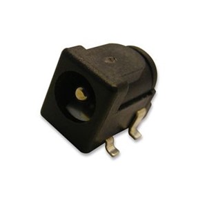 SMD DC Power jack, 4-pin, locating pegs, 5.5mm x 2.0mm pin size, Nylon 9T UL94V-0 material