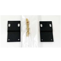 1RU Rack adaptor kit, 23&quot; to 19&quot; EIA mounting, black powder coated steel, 2 brackets per kit,supplied with 4 x 1/2&quot; Philips drive screws