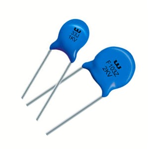 1nF 15kV 10% Y5P High voltage disc ceramic capacitor, 18mm diameter, 12.5mm PCB pitch