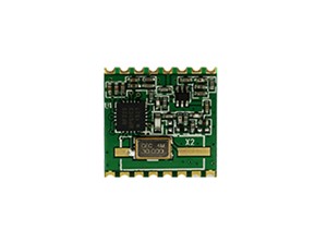 RF Transceiver module SMD high power 433MHz +20dBm 1.8-3.6V low power consumption andadvanced performance version B S1 crystal option PCB revision 2.0 module revision 1.1(Silabs Si4430-31-32)