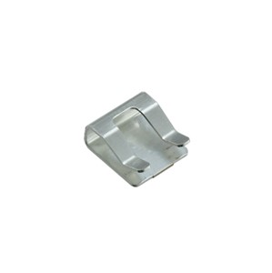 SMD C-Type cable clip, 5mm x 5mm, 2.05mm height, phospher bronze, tin over nickel plated, 3 x 1mmwire or 2 x 1.5mm wire capacity