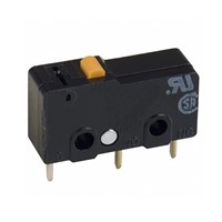 125VAC/250VAC 5A Anti-tamper microswitch, PCB mount, 3-pin, 20mm x 6mm x 9mm, momentaryoff/on/off