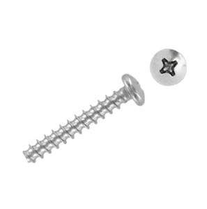 3.5mm x 8mm Stainless steel (SS304) plastite screw, philips drive, pan head, self tapping