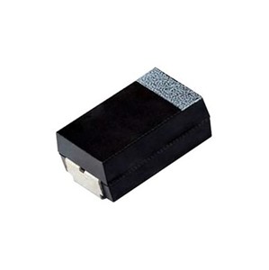 10uF 10V 20% SMD Polymer tantalum capacitor, "P" case size (0805), low ESR, molded case, -55c to+105c operating temperature range, 354mA ripple current