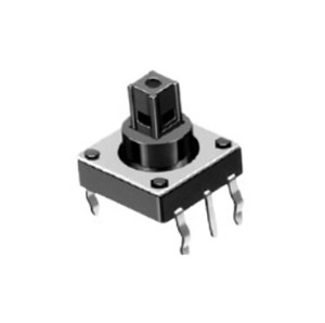 5-Position joystick switch, 6-pin, through hole mounting, 10mm height, 10.2mm x 10.2mm body size,12V/50mA, 320gF operating force (centre push), 160gF operating force (4-direction push), 100,000cycle operating life (per direction)