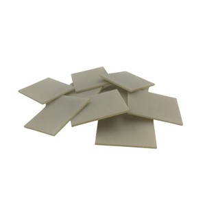 Aluminium nitride ceramic substrate insulator, TO-264, 28mm x 22mm, 1mm thick, no holes drilled,GB-T 5593 2015, as per approved specifications and technical drawing, revision A, 17-JAN-2023