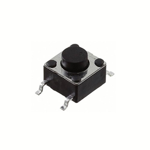 6mm x 6mm SMD tactile switch 160gf operating force 5mm switch height 12VDC 50mA rated extralong life 100000 cycle