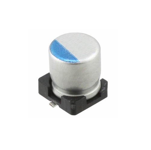 470uF 35V 20% SMD Electrolytic capacitor, 2000hr @ 105c, 60mR impedance, AEC-Q200 qualified, 10mm x13.5mm case size