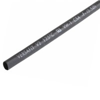 3.1mm ID Black heatshrink tubing, flame retardant, non-adhesive, 2:1 shrink ration, 1.27mm IDrecovered, 0.43mm wall thickness, +90c full recovery temperature, crosslinked polyolefin,UL/CSA safety approvals, SOLD PER METRE