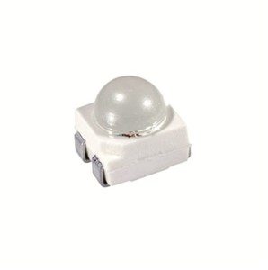Green SMD 3528 PLCC4 LED, 7600mcd, 30 degree viewingangle, water clear dome lens