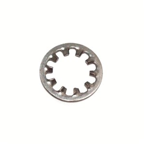 M4, 316, Plain Stainless Steel Internal Tooth Shakeproof Washer