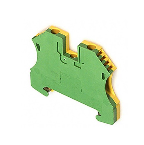 PE Terminal, screw connection, 2.5mm2, 300A, green/yellow colour, UL94V-0