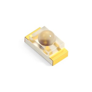 SMD Green 0603 LED, clear domed lens, 417mcd, 525nm, 2.65V 2mA, 60 degree viewing angle
